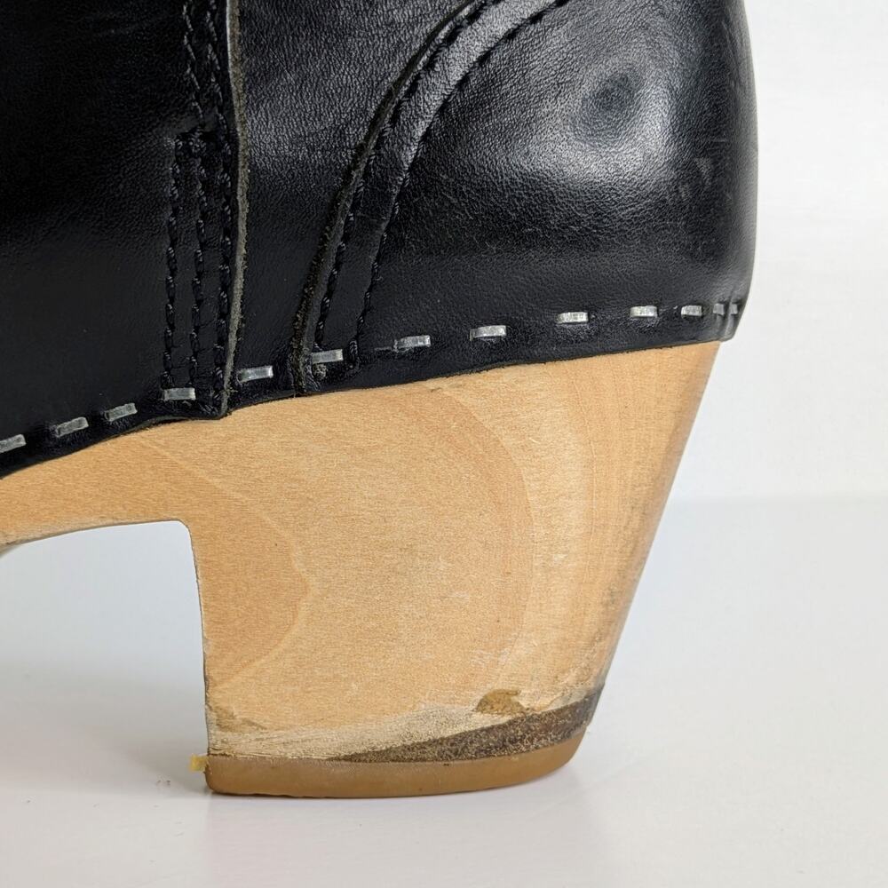 Swedish Hasbeens Jodhpur Ankle Boots 36 Black Leather Split Ankle 6-6.5 - Picture 16 of 16